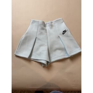 Nike Tech Fleece Women's 3" Pleated Shorts - Glacier Blue - New W/ Tags